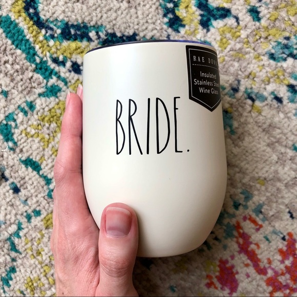 Rae Dunn • Bride • Stainless Steel Wine Glass NWOT - Picture 3 of 7